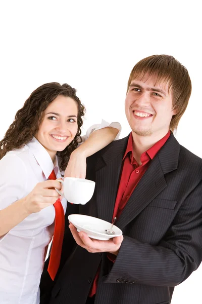 Coffee-break in good company — Stock Photo, Image