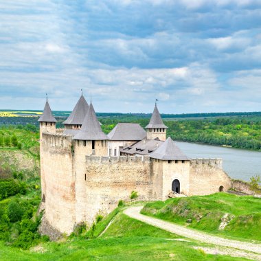 Khotyn castle in Ukraine is a powerful medieval fortress that witnessed the fighting between Poles, Cossacks and Turks