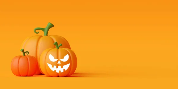 Šťastný Halloween Den Halloween Dýně Minimální Ilustrace — Stock fotografie