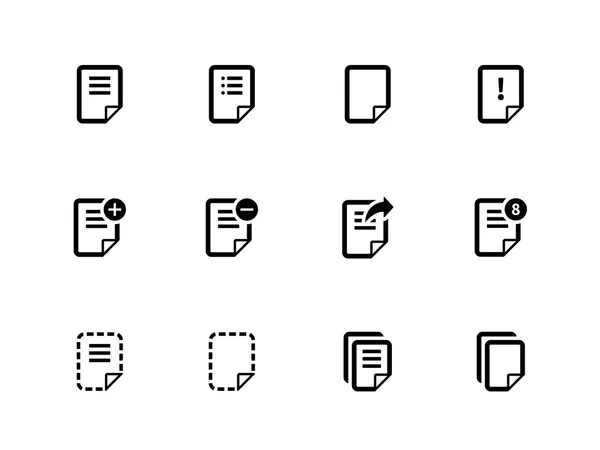 Bloc-notes Fichier de documents et icônes Note . — Image vectorielle