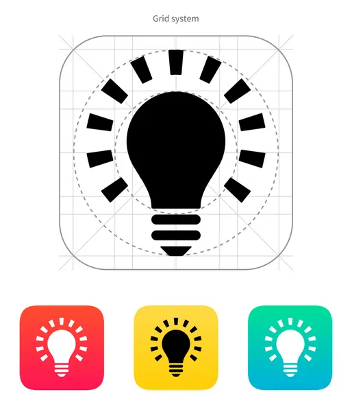 Mais ícone de luz. Ilustração vetorial . — Vetor de Stock