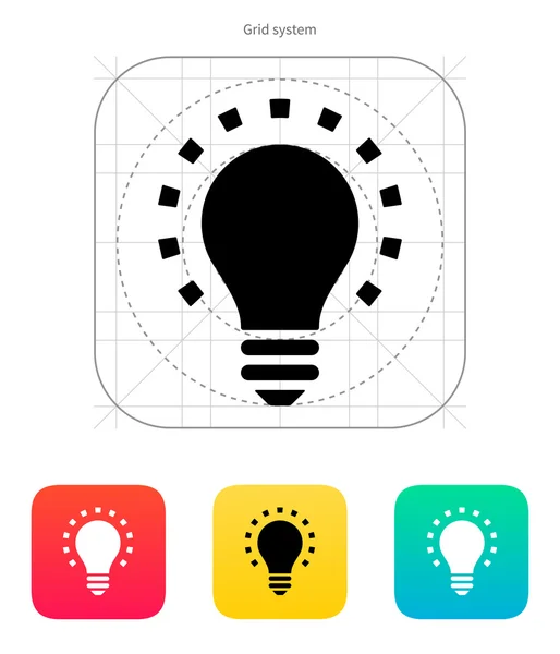 Menos ícone de luz. Ilustração vetorial . — Vetor de Stock