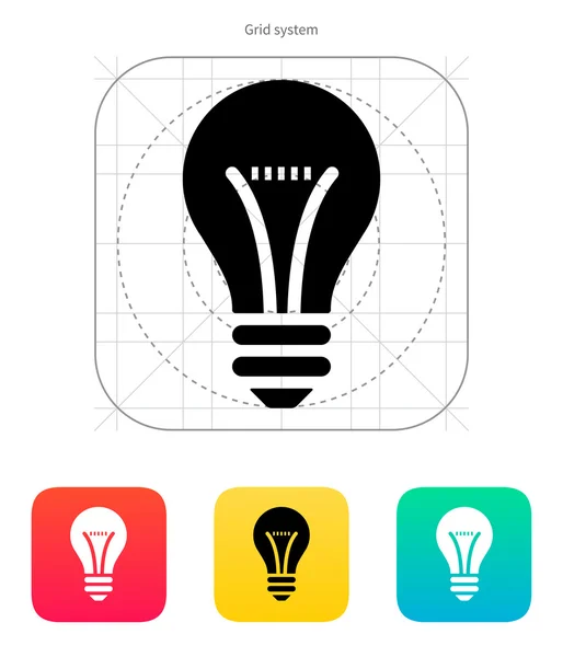 Bulb icon. Vector illustration. — Stock Vector