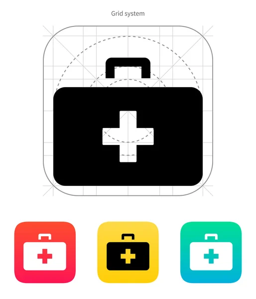 Doctor suitcase icon. Vector illustration. — Stock Vector