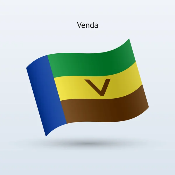 Venda Flagge schwenken Form. Vektorillustration. — Stockvektor