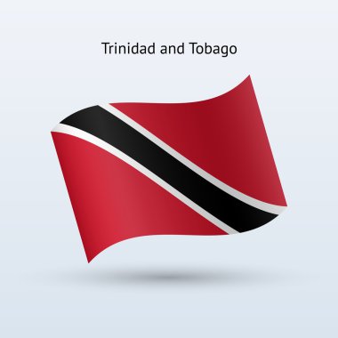 trinidad ve tobago bayrak sallayarak formu.
