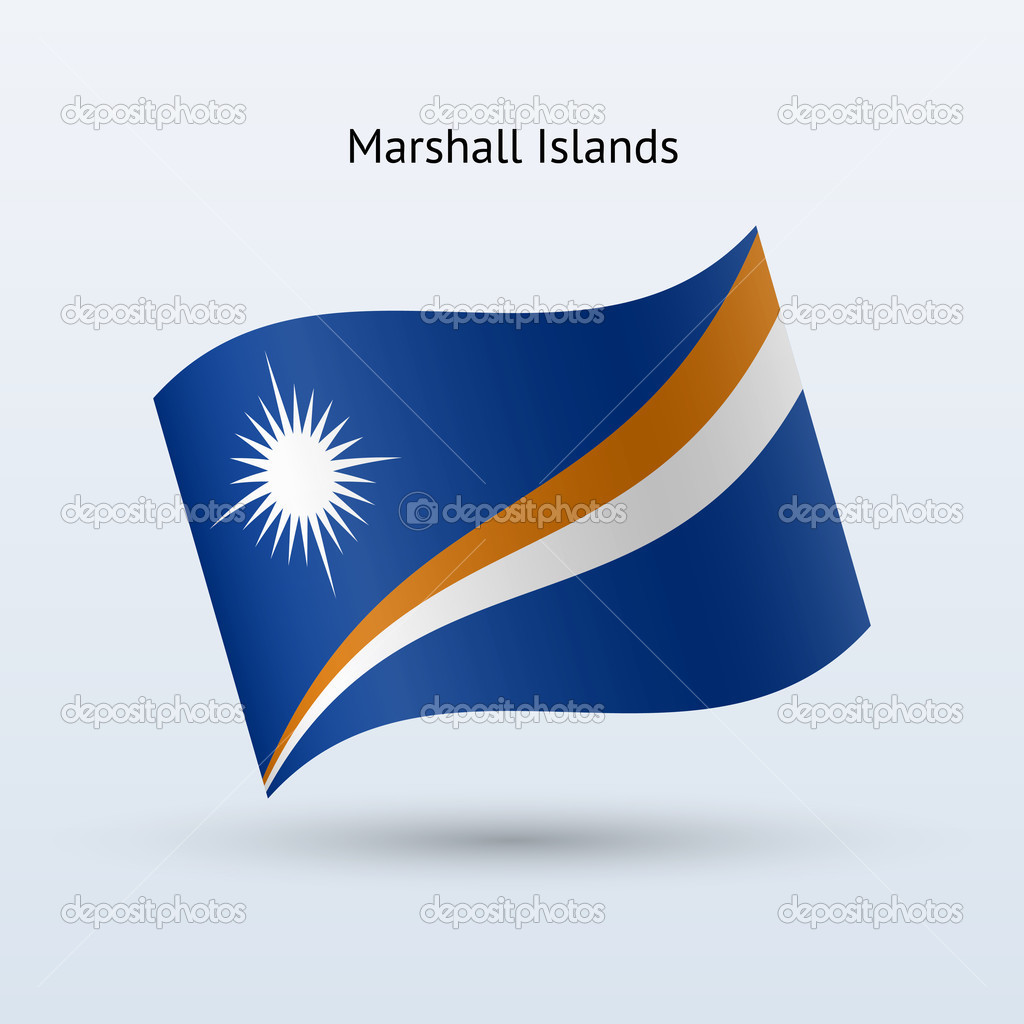 Marshall Islands flag waving form. Stock Vector Image by ©tkacchuk 31515171