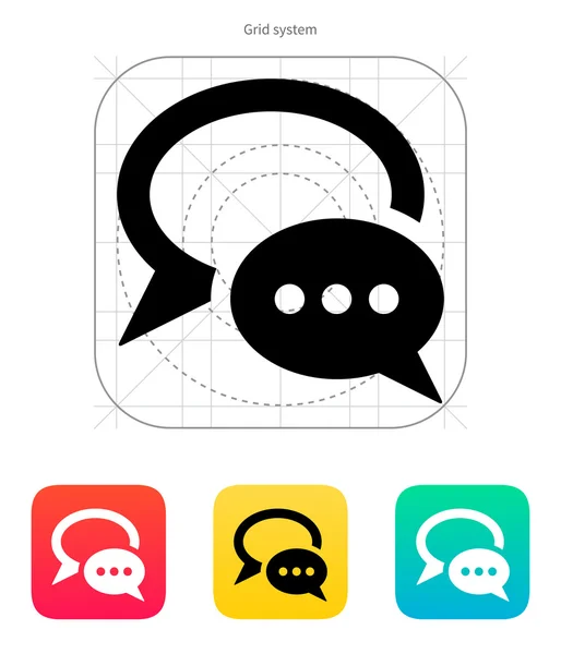 Dialogue bubble icon. Vector illustration. — Stock Vector