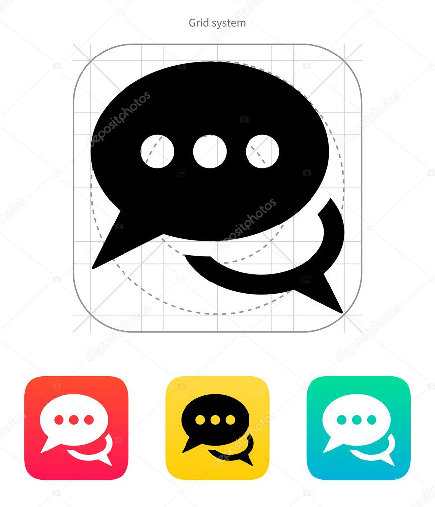 Messages icon. Vector illustration.