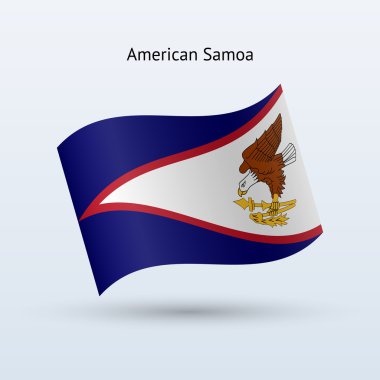 Amerikan Samoası bayrak sallayarak formu.