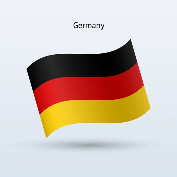 Niemcy flaga formularz macha. Ilustracja wektorowa. — Wektor stockowy