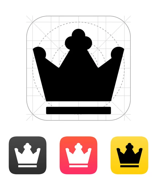 Kroon koning pictogrammen. vectorillustratie. — Stockvector