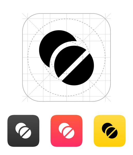 Ikona pilulky. vektorová ilustrace. — Stockový vektor