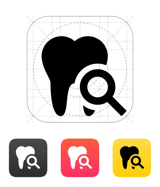 Icono de diagnóstico dental . — Vector de stock