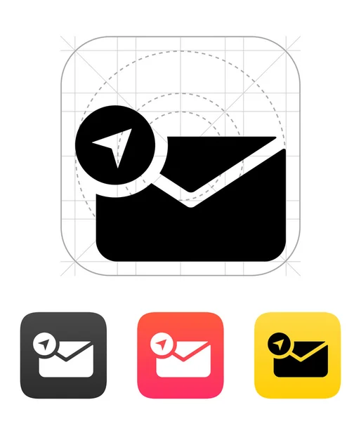 Location mail icon. Vector illustration. — Wektor stockowy