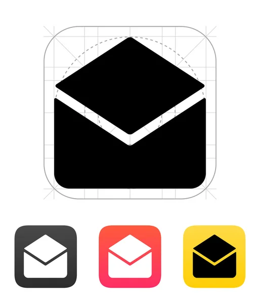 E-Mail-Symbol öffnen. Vektorillustration. — Stockvektor