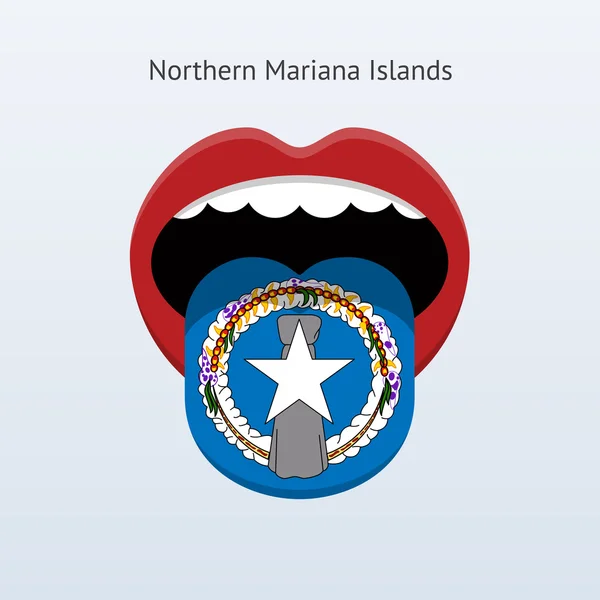 Noordelijke Marianen taal. — Stockvector