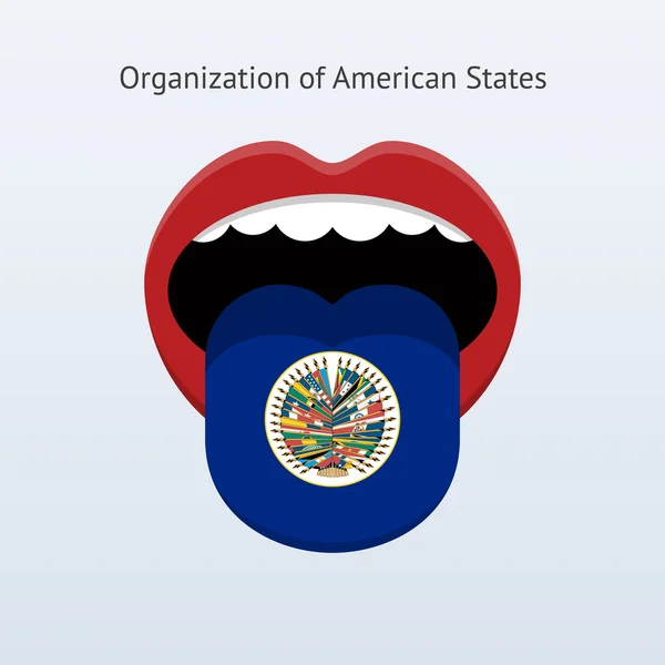 Organization of American States language. — Stock Vector