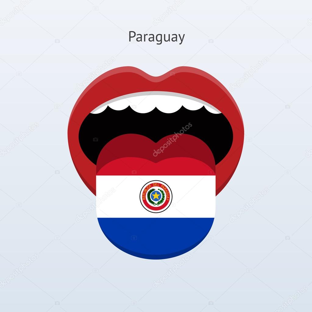 Paraguay language. Abstract human tongue.