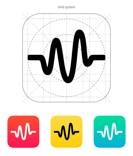 Sound wave icon. — Stock Vector