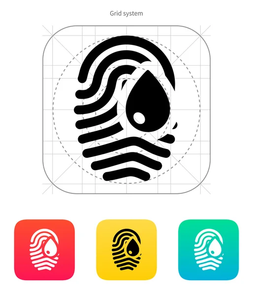 Damage fingerprint icon. — Stock Vector