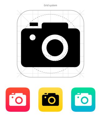 SLR camera icon. clipart