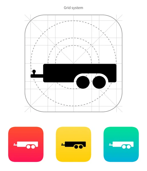 Car trailer icon. — Stock Vector