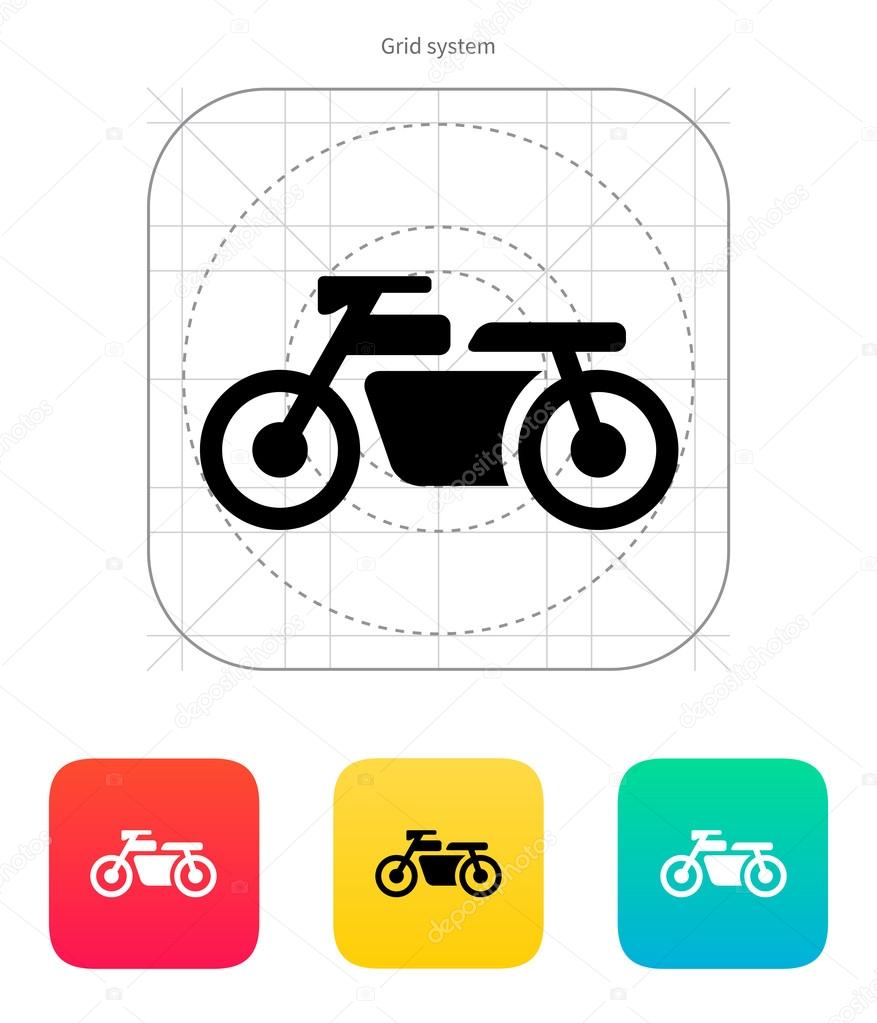 Motorbike icon. Vector illustration.