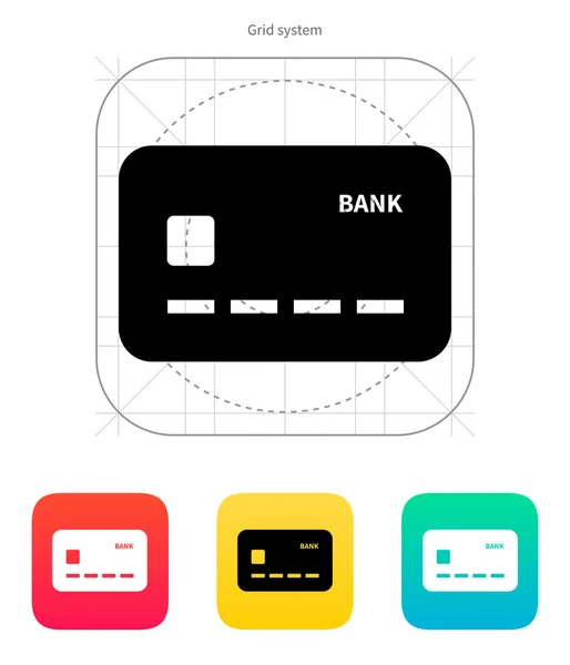 Kredietkaartpictogram. — Stockvector