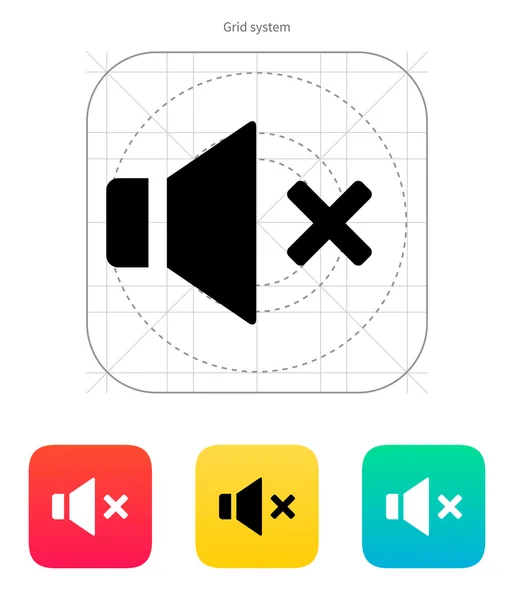 Ícone do orador. Volume mudo . — Vetor de Stock