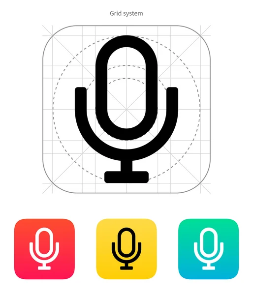レトロマイクアイコン. — ストックベクタ