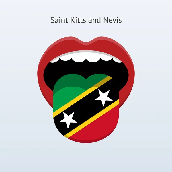 Saint kitts en nevis taal. — Stockvector