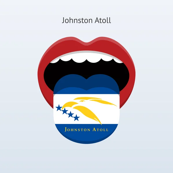 Le langage de l'atoll Johnston. Langue humaine abstraite . — Image vectorielle