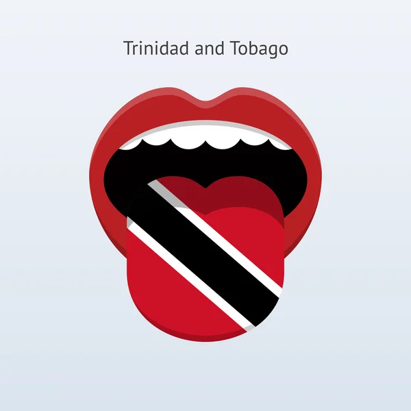 Trinidad e Tobago língua . — Vetor de Stock