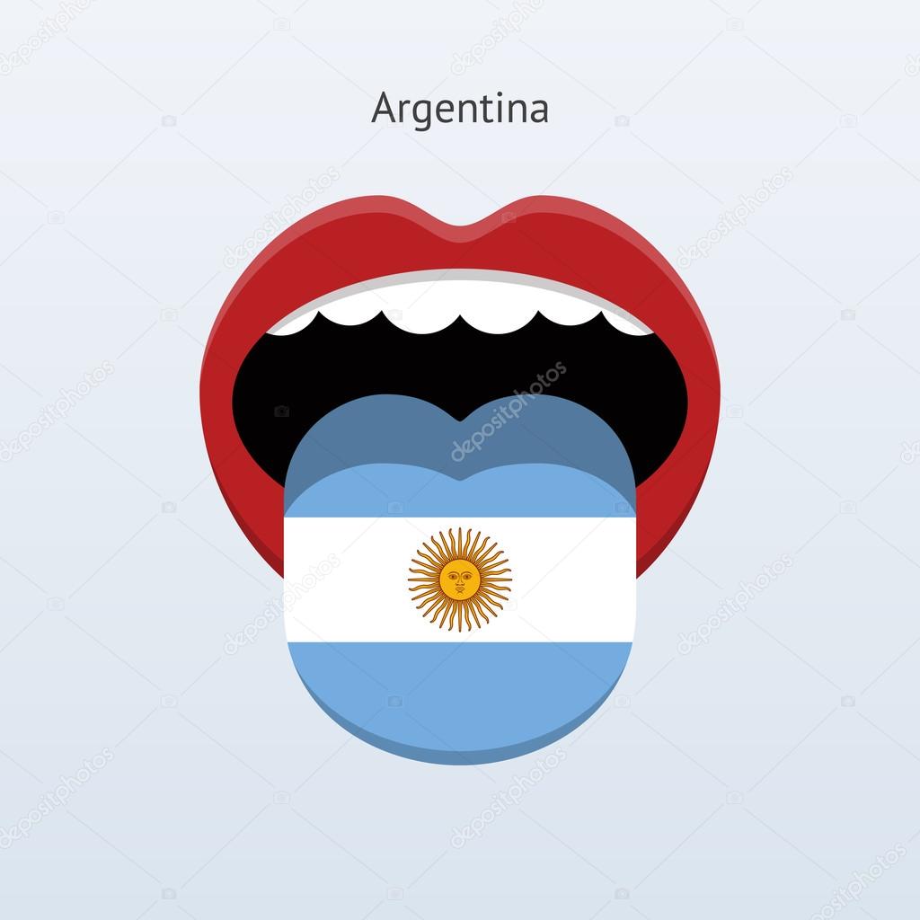 Argentina Language Abstract Human Tongue Stock Illustration By 