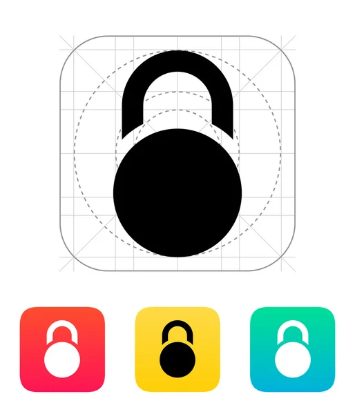 Значок замка . — стоковый вектор