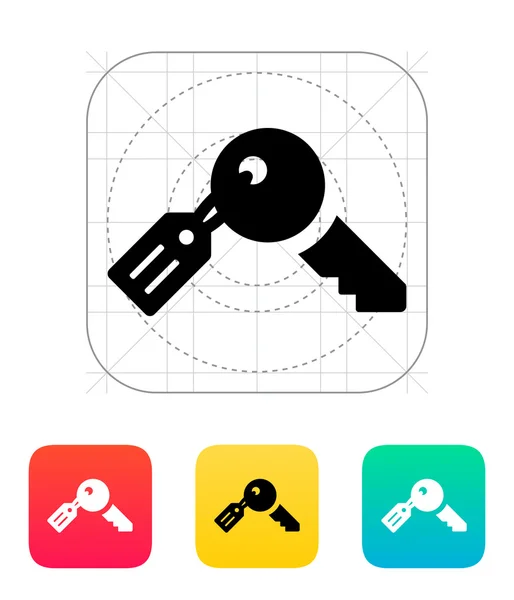 Key with label icon. — Stock Vector