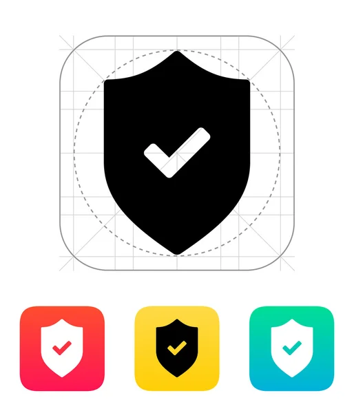 Accept shield icon. — Stock Vector