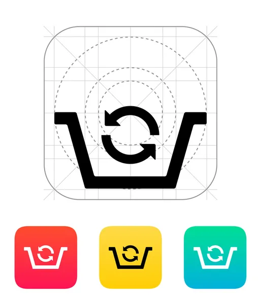 Shopping basket exchange icon. — Stock Vector