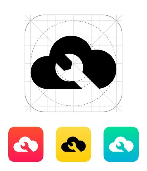 Reparar icono de nube . — Vector de stock