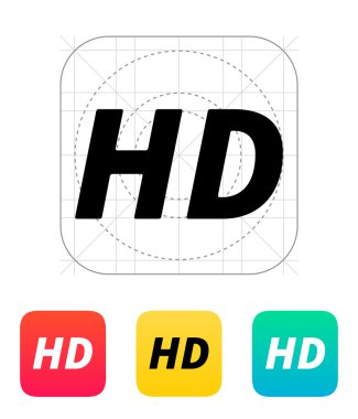 HD Kalite video simgesi.
