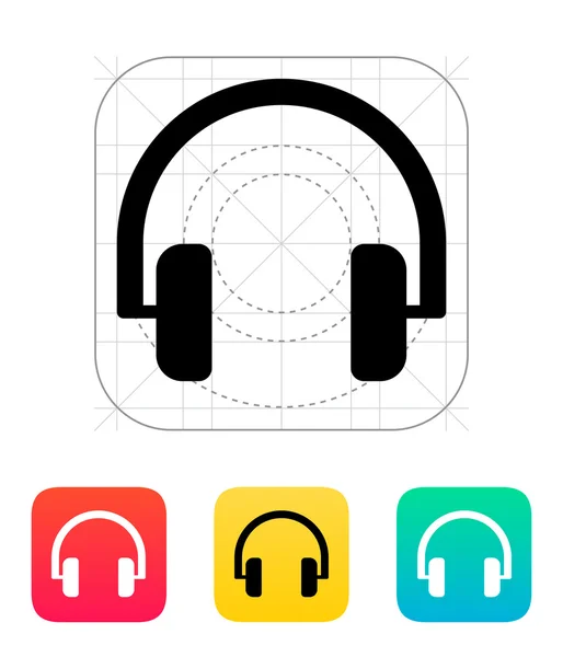 Icono de auriculares de audio . — Vector de stock