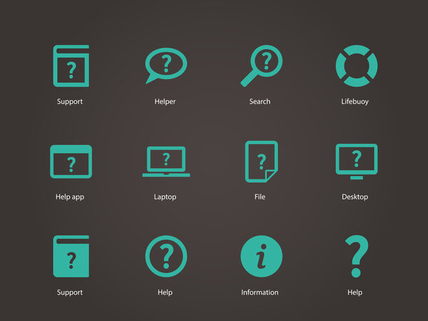 Help and FAQ icons.