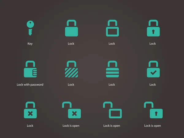 Locks icons. — Stock Vector