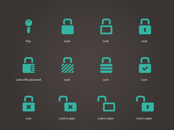 Locks icons.