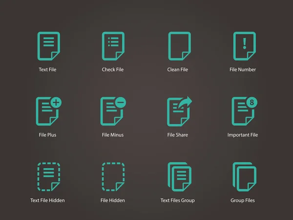 Bloc-notes Fichier de documents et icônes Note . — Image vectorielle