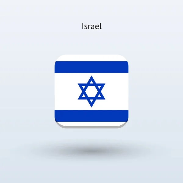 Het pictogram van de vlag van Israël — Stockvector
