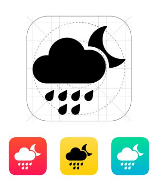 Hafif Dondurucu gece hava simgesinin.