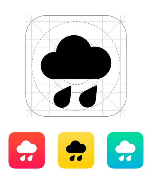 Икона погоды ливня . — стоковый вектор