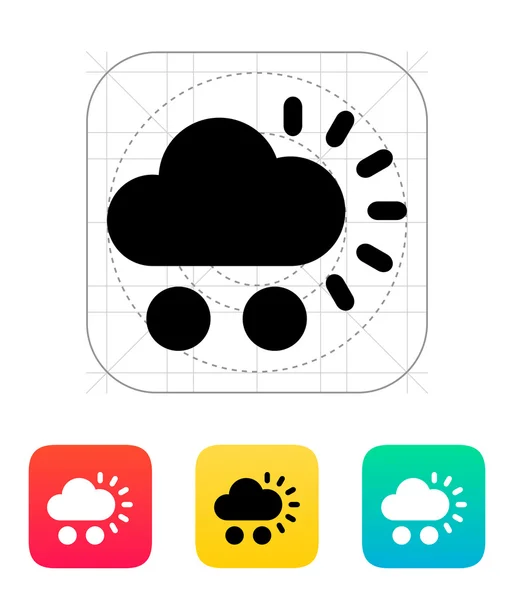 冰雹天气图标. — 图库矢量图片